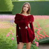 Dadizhimu Spice Girls Spring 2025 New Fashion Small Senior Sensational Sling Diamond Bra Dress Girl