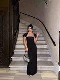 Dadizhimu Heavy Industry Women's Women's Sexy Diamond Temperament Evening Dress Banded Long Dress Tide