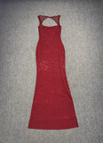 Dadizhimu Gold Famous Babes Sexy Female Explosion Slings Body Drill Micro-Perspective Birthday Dress