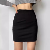 Dadizhimu Black Skirt Autumn And Winter Pure Hot Girl Sexy French Bandage Skirt Pure High Waist Thin Ass Short Skirt