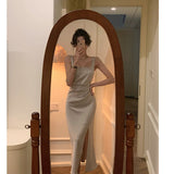 Dadizhimu Hanging Dress Girl With Dresses French Gentle Flavender Dresses