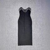 Dadizhimu Female Fashionable Elegant Temperament Thin Banded Skirt Stender Stender Heavy Industry Elegant Dress