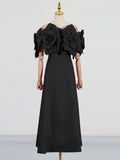 Dadizhimu Famous Style Dress 2025 Spring New Fashion Collar Flowers Splicing High-End Feel Dress Woman