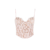 Dadizhimu Women's Fashion Hot New Lace Hot Girl Sling Vest Female Net Red Same Fish Bone Top Woman
