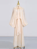Dadizhimu Niche Dress 2025 Spring New Fashion Niche Design-Sensitive Bat Sleeve With 100-Fold Dress Dress Woman