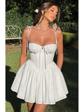 Dadizhimu Women's Dress Dress Girl Hot Girl Fish Bone Sling Skirt Sexy Short Skirt Summer Fine Princess Dress