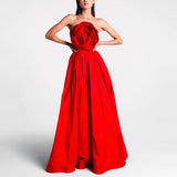 Dadizhimu Famous Style Tective Dress Dress Dress 2025 New Design Sense Splicing Flowers High Waist Long Dress Dress Woman