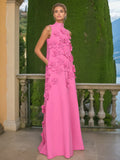 Dadizhimu Three-Dimensional Flower A-Shaped Dress 2025 Spring And Summer New Splicing Collar High-End Thin Dress Woman