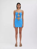 Dadizhimu Niche Metal Ring Steel Nails In The Chest Hollow Slings With Clothes Sexy Women's Banded Short Skirt