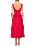 Dadizhimu Yuanfeng Waist Thin Sleeveless Dress 2025 Summer New Body-Climb Large Dress With Long Dress Dress Woman