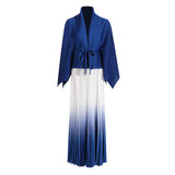 Dadizhimu Casual Style Suit 2025 New Cloak Shawl Knitted Top + Two-Piece Dress Woman