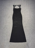 Dadizhimu Gold Famous Babes Sexy Female Explosion Slings Body Drill Micro-Perspective Birthday Dress