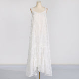 Dadizhimu And South Korea Leisure Lazy Style Dress 2025 Spring New Three-Dimensional Flower Cake Dress Woman