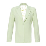 Dadizhimu Trendy Sexy Suit 2025 Summer New Fashion Temperament Metal Chain Open Back Design Suit Woman
