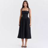 Dadizhimu Spice Girls Slings Slams Vacation Style Dresses Dresses Summer Sleeveless Dresses Women's Sweet Spicy Wind