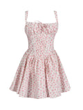 Dadizhimu Tea Break Skirt 2025 Spring New Word-In-Word Print Mini-Dressed Back To Thin Dress Woman Trend