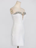 Dadizhimu High-End Bag Ass Dress 2025 Spring New Word-Collar Studs To Close The Waist Dress Woman Trend
