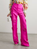 Dadizhimu Feng 2025 Summer New Suit Collar Top Coat + Micro-Raxis Three-Dimensional Flower Suit Woman