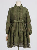 Dadizhimu Tea Rest Elegant Short Dress Women's Dress 2025 Spring New Tice To Collect Waist Thin Dress Women's Advanced Winter