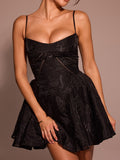 Dadizhimu Pure-Breining Women's Temperament Lace Sling V-Neck Dress Dress Body-Disk A Dress Banquet Femininity