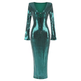 Dadizhimu Sexy Tear Sleeve Dress Fashion U-Neck Women's Dress Under The Fork Dress Long