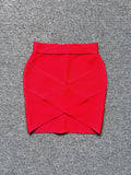 Dadizhimu Sexy Crossover Skirt High-Waisted Mini-Banded Hip Dress Night Shop Half-Dress Short Skirt Women's Night Club