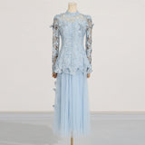 Dadizhimu Temperament Famous Wind Two Sets 2025 Summer New Heavy Industry Embroidery Top Long Mesh Dress Dress Suit Woman
