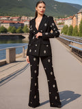 Dadizhimu Famous Women's Clothing 2025 Spring New High-End Heavy Industry Diamond Blazer Suit Suit Suit Suit