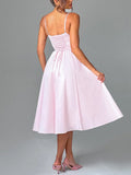 Dadizhimu Suspension Dress 2025 New Corset Thin Breastless Sleeveless Temperament In The Color Of The Long Dress Woman