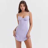 Dadizhimu Sexy Crumlos Sling Skirt Body Temperament Small Dress Chiffon Dress Summer Women's Dress
