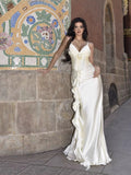 Dadizhimu Famous Sling Suit V Collared Back Ribbon Ribbon Dress Romantic Dating Island Beach Dress