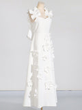 Dadizhimu Famous Style Dress 2025 Spring New High-End Heavy Industry Splicing Flowers Hanging Long Skirt Girl Tide