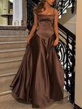 Dadizhimu Women's New Sexy Sling Skirt Dress Bodyd Back Dress Black Dress Women's Evening Dress
