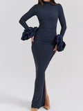 Dadizhimu And Winter New Long Sleeve Tight Bag Hip Open Skirt Sexy Dress High Sense Feminine Lady Dress Woman Dress Woman