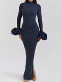 Dadizhimu And Winter New Long Sleeve Tight Bag Hip Open Skirt Sexy Dress High Sense Feminine Lady Dress Woman Dress Woman