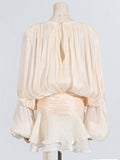 Dadizhimu Famous Wind 2025 Spring New Fashion Niche Pure Desire Hollow Pressure Fluttering With Dress Woman Trend