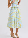Dadizhimu Temperament New Women's Summer Fashion Crummity Skirt High Waist Thin A-Character Skirt Holiday Hottie