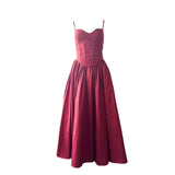 Dadizhimu Suspension Dress 2025 New Corset Thin Breastless Sleeveless Temperament In The Color Of The Long Dress Woman
