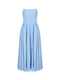 Dadizhimu Women's Summer Wear High-Grade Fish Bone Thoracic Dress Pure Style Hot Girl Repair In The Back Of The Long Dress
