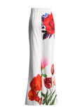 Dadizhimu Temperament Print Two Sets 2025 Summer New Casual Suit Top + Micro-Tram Trousers Set