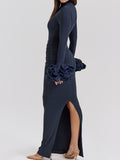 Dadizhimu And Winter New Long Sleeve Tight Bag Hip Open Skirt Sexy Dress High Sense Feminine Lady Dress Woman Dress Woman