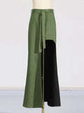 Dadizhimu Temperament Commuting Wind 2025 Spring New High-Waist Splicing Side Opening High-Sensing Sexy Body Dress Skirt Woman Tide