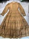 Dadizhimu Dress Dress Autumn Women's Hollow Lace Slimmed Retro Style