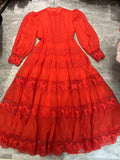 Dadizhimu Dress Dress Autumn Women's Hollow Lace Slimmed Retro Style