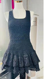 Dadizhimu And Spicy Sexy Wind 2024 Spring New Loose Waist Fold Design Lotus Leaf Side Short Sling Dress