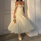 Dadizhimu Holiday Dress Pure Breeze Sweet Dress Crumbs Hanging Dress Spring And Summer Women's High-End Long Dress