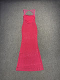 Dadizhimu Gold Famous Babes Sexy Female Explosion Slings Body Drill Micro-Perspective Birthday Dress