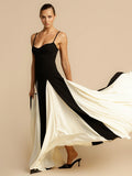 Dadizhimu Sexy Dress Pure Style Hottie Dress Black And White Sling Dress Summer Female High Sense