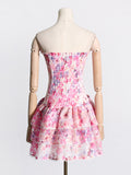 Dadizhimu Floral Fashion Sweet Dress 2025 Spring New Printed Bra Thin Dress Design Woman