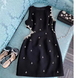 Dadizhimu Little Black Dress French Naughty Niche Maid Dinner Dress Sleeveless Vest Dress Woman